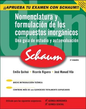 NOMENCLATURA Y FORMULACION DE LOS COMPUESTOS INORGANICOS | 9788448146252 | QUIÑOA CABANA, EMILIO