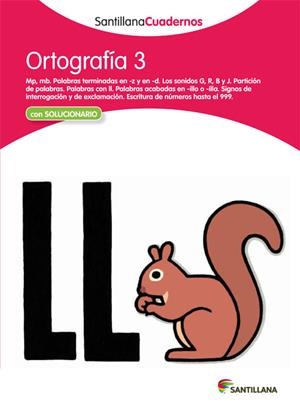 SANTILLANA CUADERNO ORTOGRAFÍA 3 | 9788468012223 | VARIOS AUTORES