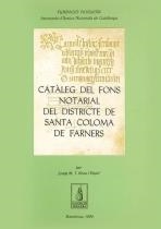 CATÀLEG DEL FONS NOTARIAL DE SANTA COLOMA DE FARNERS | 9788479352974 | GRAU PUJOL, JOSEP M. T.