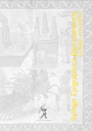 SYLLOGE EPIGRAPHICA BARCINONENSIS VIII | 9788496786332 | MAYER, MARC