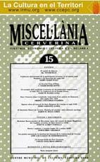 MISCEL·LÀNIA CERVERINA, 15 | 9788489086173