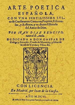 ARTE POÉTICA ESPAÑOLA | 9788497613675 | DÍAZ RENGIFO, JUAN