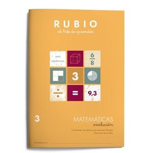 MATEMÁTICAS EVOLUCIÓN RUBIO 3 | 9788485109821 | VARIOS AUTORES