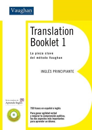 TRANSLATION BOOKLET 1 | 9788496469730 | VAUGHAN, RICHARD
