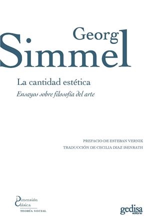 CANTIDAD ESTÉTICA, LA | 9788417341428 | SIMMEL, GEORG
