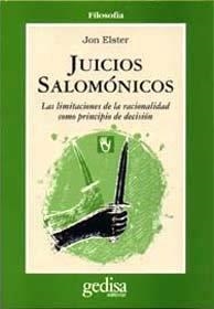 JUICIOS SALOMÓNICOS | 9788474324150 | ELSTER, JON