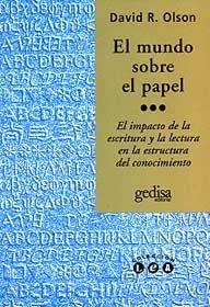 MUNDO SOBRE EL PAPEL, EL | 9788474326222 | OLSON, DAVID R.