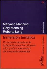 INMERSIÓN TEMÁTICA | 9788474327274 | MANNING, MARYANN