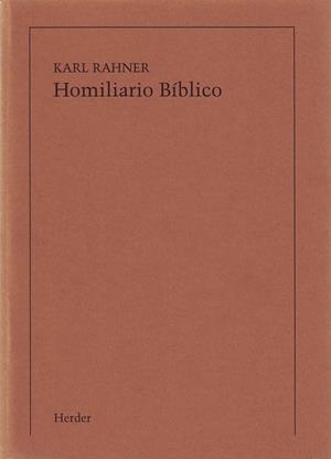 HOMILIARIO BÍBLICO (IMPRESIÓN BAJO DEMANDA) | 9788425405020 | RAHNER, KARL
