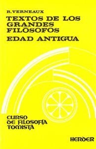 TEXTOS DE LOS GRANDES FILÓSOFOS | 9788425409530 | VERNEAUX, ROGER