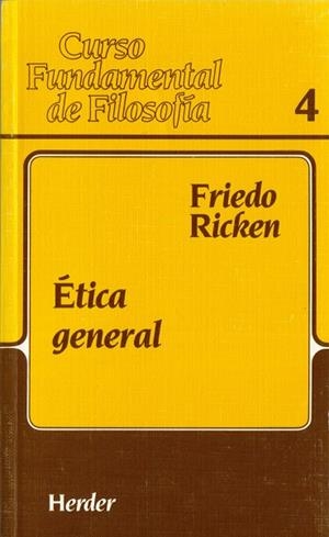 ÉTICA GENERAL | 9788425415623 | RICKEN, FRIEDO