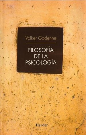 FILOSOFÍA DE LA PSICOLOGÍA | 9788425424298 | GADENNE, VOLKER