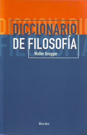 DICCIONARIO DE FILOSOFÍA | 9788425424342 | BRUGGER, WALTER