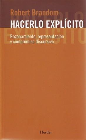 HACERLO EXPLÍCITO | 9788425426179 | BRANDOM, ROBERT