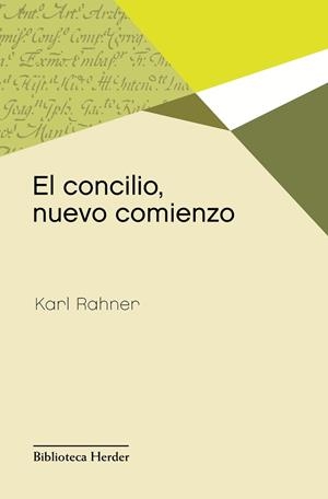 CONCILIO, NUEVO COMIENZO, EL | 9788425431159 | RAHNER, KARL