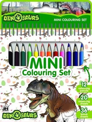DINOSAURIOS - MINI LIBRO CON LÁPICES DE COLORES | 8595593819693