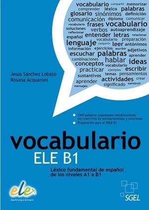 VOCABULARIO ELE B1 | 9788497784955 | SÁNCHEZ LOBATO, JESÚS/ACQUARONI MUÑOZ, ROSA