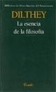 ESENCIA DE LA FILOSOFIA | 9789500392129 | DILTHEY