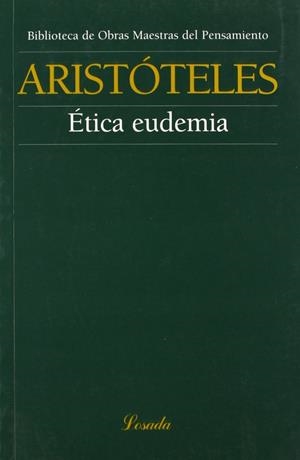 ETICA EUDEMIA | 9789500392723 | ARISTOTELES