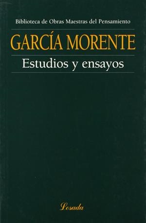 ESTUDIOS Y ENSAYOS | 9789500393812 | MORENTE GARCIA