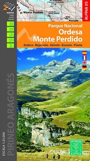 PARQUE NACIONAL ORDESA MONTE PERDIDO : MAPA-GUÍA [2020] | 9788480908146