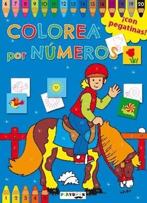 COLOREA POR NÚMEROS. AZUL | 9788416189755 | VARIOS AUTORES