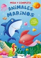 PEGA Y COMPLETA. ANIMALES MARINOS | 9788416189847 | VARIOS AUTORES