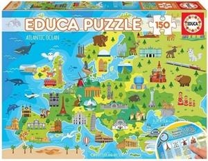 PUZLE MAPA EUROPA 150 PECES | 8412668186071