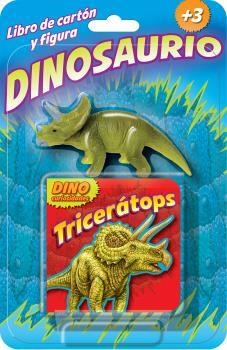 TRICERATOPS LIBRO DE CARTON Y FIGURA DINOSAURIO | 9781642692778