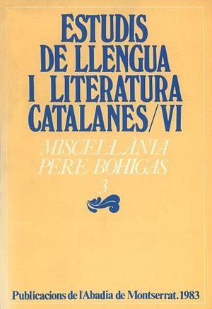 MISCEL·LÀNIA PERE BOHIGAS, 3 | 9788472025523 | VARIOS AUTORES