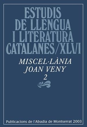 MISCEL·LÀNIA JOAN VENY, 2 | 9788484155119 | VARIOS AUTORES