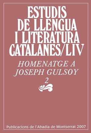 HOMENATGE A JOSEPH GULSOY, 2 | 9788484158974 | GASCÓN URÍS, SERGI / Y OTROS