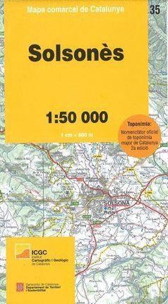 SOLSONÈS : MAPA COMARCAL DE CATALUNYA | 9788439395027