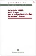 LLEI ORGÀNICA 3/2007 | 9788439377672