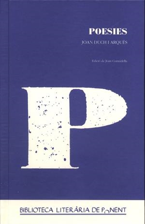 POESIES | 9788488645388 | DUCH ARQUÉS, JOAN