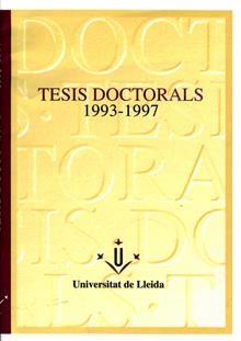 TESIS DOCTORALS 1993-1997 | 9788489727786 | VARIOS AUTORES