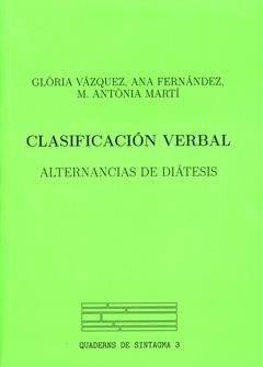CLASIFICACIÓN VERBAL | 9788484090670 | VÁZQUEZ, GLÒRIA / FERNÁNDEZ, ANA / MARTÍ, Mª ANTÒNIA