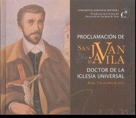 PROCLAMACIÓN DE SAN JUAN DE ÁVILA DOCTOR DE LA IGLESIA UNIVERSAL | 9788471418555 | IGUACEN BORAU, DAMIÁN