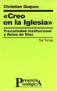 CREO EN LA IGLESIA» | 9788429313949 | DUQUOC, CHRISTIAN