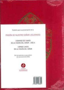 EVANGELIO DE LA PASIÓN DE NUESTRO SEÑOR JESUCRISTO AÑO A | 9788492586820 | CONFERENCIA EPISCOPAL ESPAÑOLA