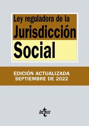 LEY DE LA JURISDICCIÓN SOCIAL | 9788430979981 | EDITORIAL TECNOS