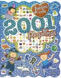 JUEGOS CON 2001 PEGATINAS AZUL | 9788490375891
