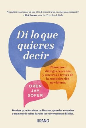 DI LO QUE QUIERES DECIR | 9788416720958 | SOFER, OREN JAY