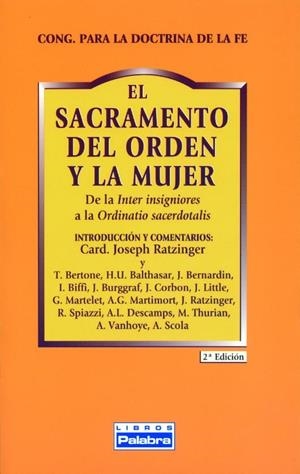 SACRAMENTO DEL ORDEN Y LA MUJER, EL | 9788482391793 | CONGREGACIÓN PARA LA DOCTRINA DE LA FE