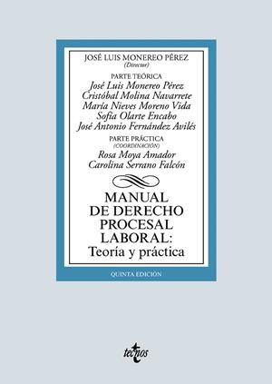 MANUAL DE DERECHO PROCESAL LABORAL | 9788430980420 | MONEREO PÉREZ, JOSÉ LUIS / MORENO VIDA, MARIA NIEVES / OLARTE ENCABO, SOFIA
