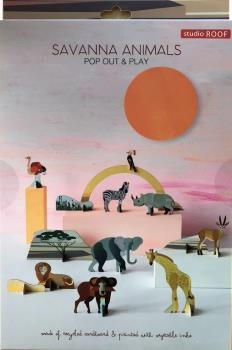 ANIMALES DE LA SABANA POP OUT (STUDIO ROOF) | 8718164513343
