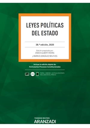 LEYES POLITICAS DEL ESTADO 38ª ED. 2020 | 9788413089379 | ALBERTI ROVIRA, ENOCH/GONZÁLEZ BEILFUSS, MARKUS