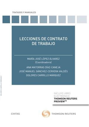 LECCIONES DE CONTRATO DE TRABAJO | 9788413089737 | CARRILLO MARQUEZ, DOLORES