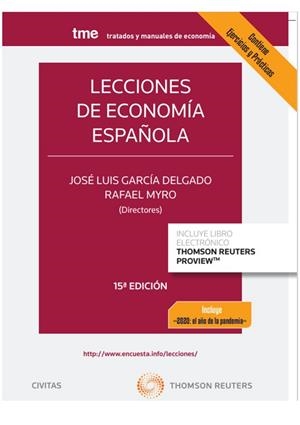 LECCIONES DE ECONOMÍA ESPAÑOLA | 9788413460772 | GARCÍA DELGADO, JOSÉ LUIS