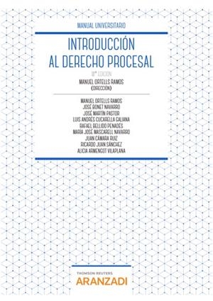 INTRODUCCION AL DERECHO PROCESAL | 9788413089386 | ARMENGOT VILAPLANA, ALICIA